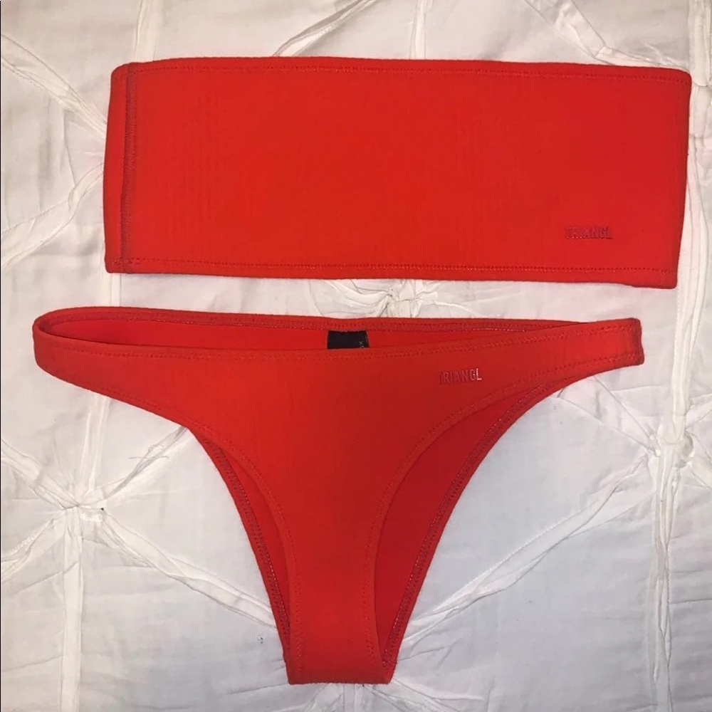 Red Triangl Bathing suit
